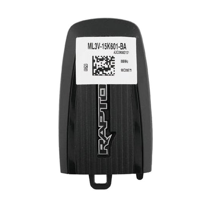 مفتاح ريموت ذكي أصلي لسيارة فورد F150 رابتور (2016-2020) بأربعة أزرار وتردد 868 ميجاهرتز ML3V-15K601-BA