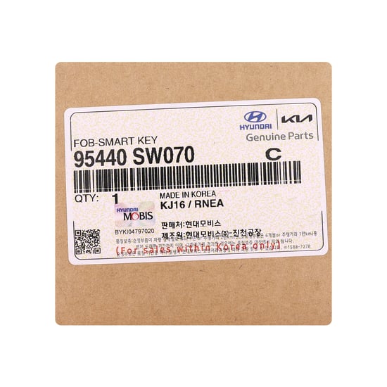 مفتاح ذكي أصلي كيا PV5 2026 4+1 أزرار 433 ميجاهرتز 95440-SW070