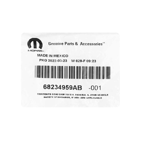 دودج SRT 2015-2018 مفتاح ريموت ذكي أصلي 4+1 أزرار 433 ميجا هرتز 68234959AB