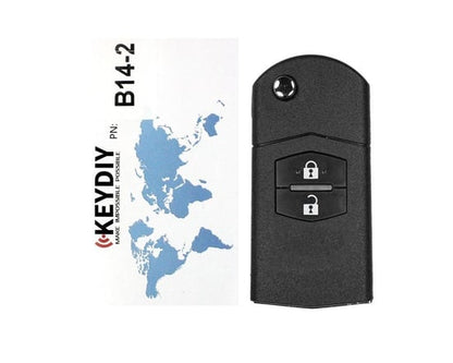 Keydiy KD Universal Flip Remote Key 2 أزرار Mazda Type B14-2
