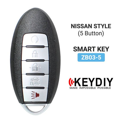 Keydiy KD Universal Smart Remote Key 4 + 1 أزرار نيسان نوع ZB03-5