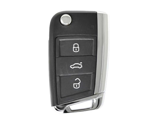 فولكس فاجن فولكس فاجن MQB Flip Remote Key 3 أزرار 433MHz HU66 Blade