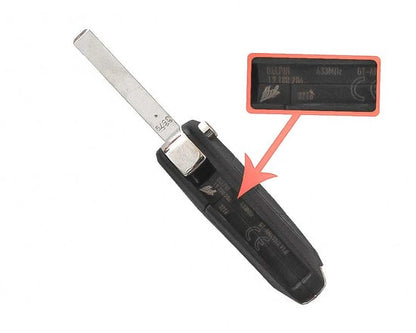 أوبل كورسا D حقيقي فليب مفتاح بعيد 2 زر 433 ميجا هرتز