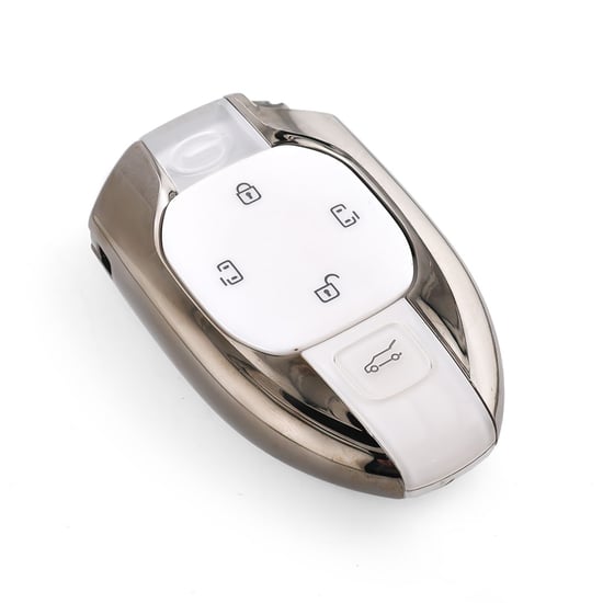 مفتاح ريموت ذكي أصلي GAC GS8 موديل 2024 بخمسة أزرار لباب منزلق بتردد 433 ميجاهرتز باللون الأبيض