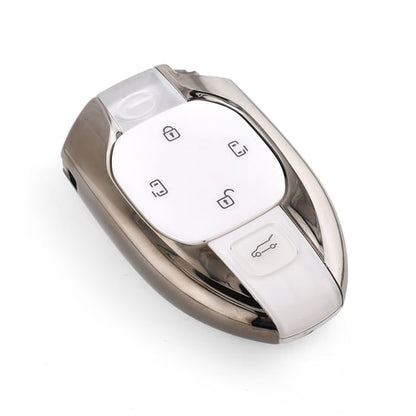 مفتاح ريموت ذكي أصلي GAC GS8 موديل 2024 بخمسة أزرار لباب منزلق بتردد 433 ميجاهرتز باللون الأبيض