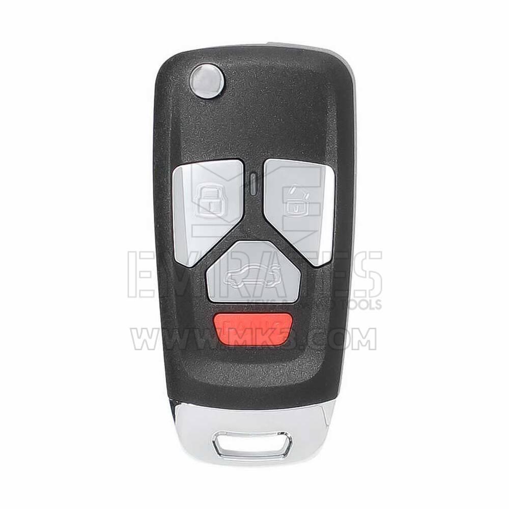 Xhorse VVDI VVDI2 سلك الوجه مفتاح بعيد 3 + 1 زر أودي نمط XKAU02EN