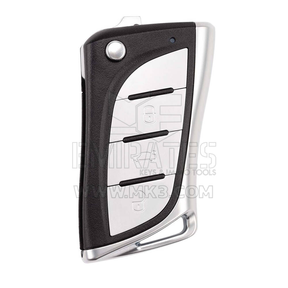 أداة مفتاح Xhorse VVDI مفتاح ريموت سلكي قابل للطي VVDI2 بثلاثة أزرار من نوع لكزس XKLEX5EN