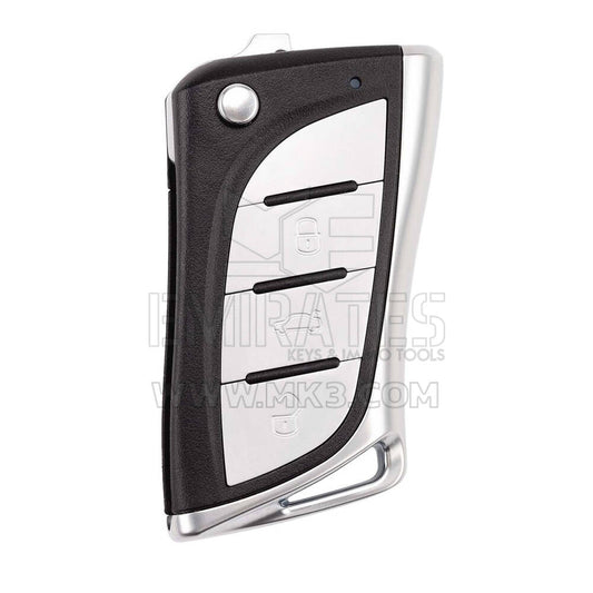 أداة مفتاح Xhorse VVDI مفتاح ريموت سلكي قابل للطي VVDI2 بثلاثة أزرار من نوع لكزس XKLEX5EN